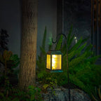 2-Pack Hanging Solar Backyard Lanterns, Charming Waterproof LED