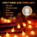 100 LED Christmas Twinkle Lights, 33ft Waterproof for Yard