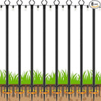 Heavy-Duty String Light Poles 8-Pack, 10ft Deck