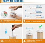 12-Pack Warm White Patio Post Cap Lights, Solar LED