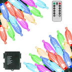 200 LED Christmas Twinkle Lights, 66ft Waterproof for Backyard