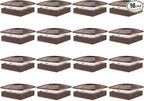 16-Pack Brown Solar Deck Post Lights, Outdoor LED Caps