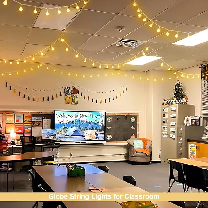 33ft Christmas LED String Lights, Waterproof Timer Lights