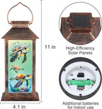 Turtle Solar Lantern Set, Charming Porch Lighting