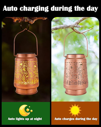 Sea Turtle Gifts for Women - Hanging Solar Lanterns Outdoor Waterproof Led Lights Garden Patio Lawn Pathway Lighting Lamp Seaweed Yard Art Decor Housewarming Birthday Gift for Mom Grandma
