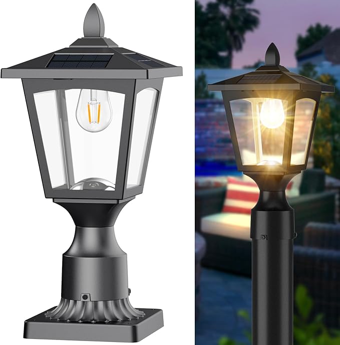 Solar Post Cap Lights for Fence, LED