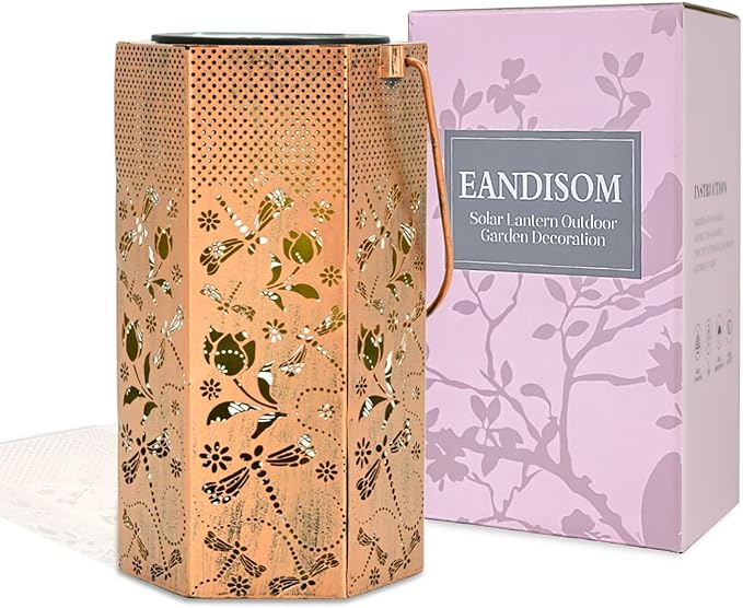 Dragonfly Solar Outdoor Lanterns, Charming Waterproof LED