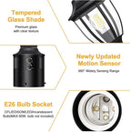 Pole Lantern with Planter, Solar Outdoor