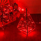 10ft Red String Lights for Backyard, Waterproof LED