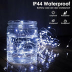 Christmas String Lights, 66ft 200 LED Waterproof Twinkle Lights