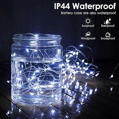 Christmas Fairy Lights, 33ft 100 LED Battery Twinkle Lights