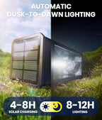 4-Pack Solar Pathway Lights, IP65 Waterproof LED Walkway Lights