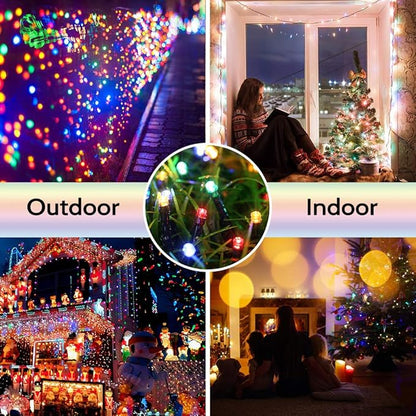 Christmas String Lights, 72ft 200 LED Waterproof Twinkle Lights