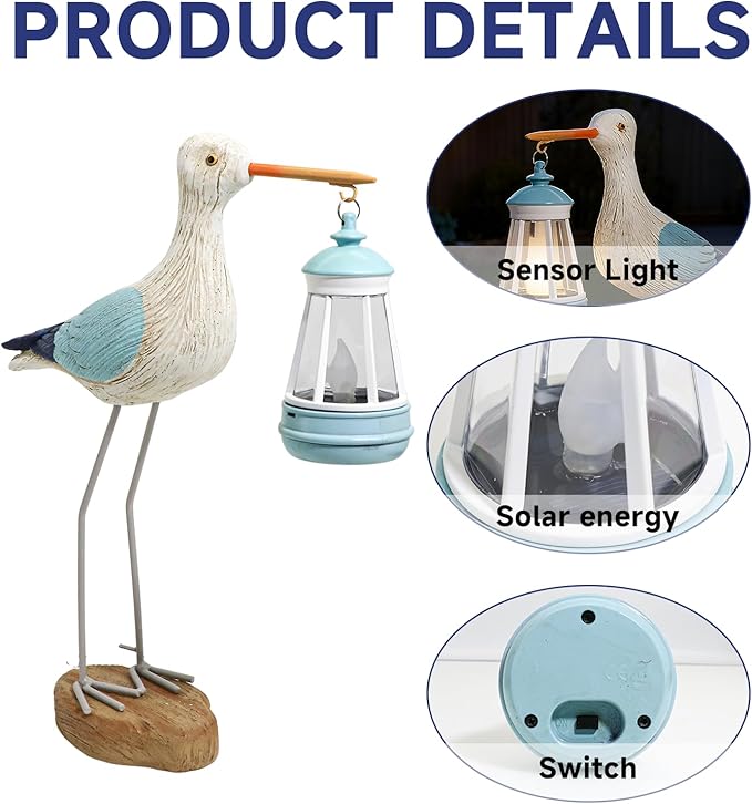 Solar Garden Statue Light, Yard Decor