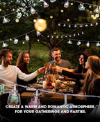Christmas LED String Lights, Waterproof Timer Lights