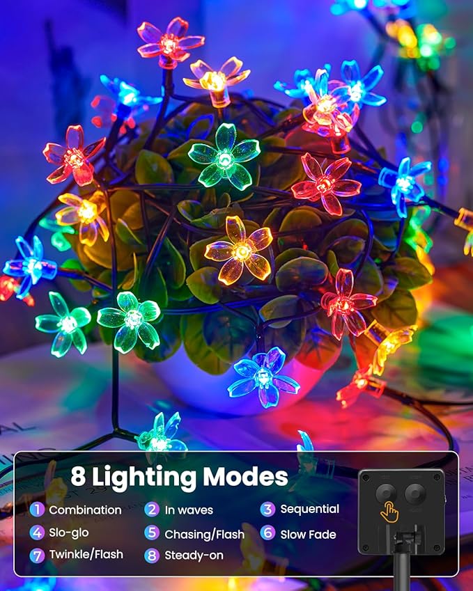 Christmas LED String Lights, Waterproof Timer Lights