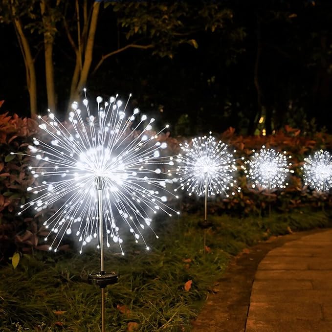 Solar Driveway Path Lights 2-Pack, Waterproof