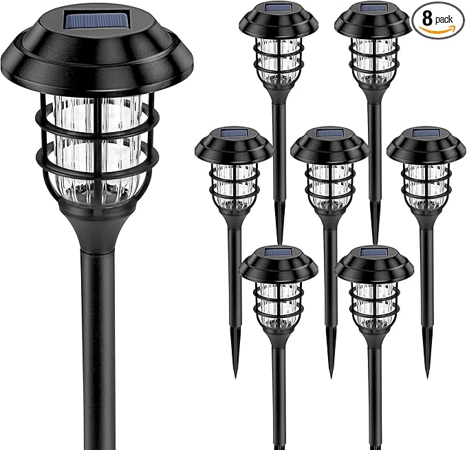 8-Pack Solar Landscape Lights for Yard