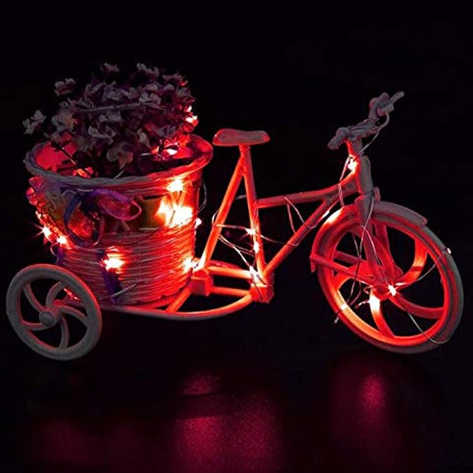 16-Pack 2ft Christmas LED String Lights, Waterproof Timer Lights