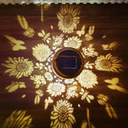 Sunflower Solar Lantern Set, Decorative Yard Lighting