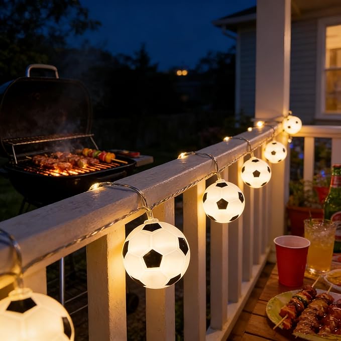 14ft LED Patio String Lights, Waterproof Outdoor