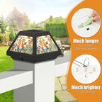 Upgraded Solar Post Cap Lights for Deck, LED