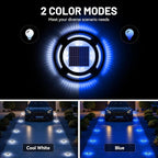 Solar Fence Lights 12-Pack, Waterproof LED