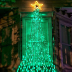 2-Pack Christmas String Lights, 180ft 500 LED Waterproof Twinkle Lights