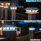 Solar Post Cap Lights for Fence, LED
