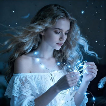 Christmas Fairy Lights 6-Pack, 2ft 50 LED Battery Twinkle Lights