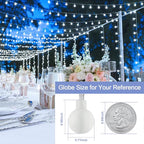 Christmas Yard String Lights, 33ft 100 LED Waterproof