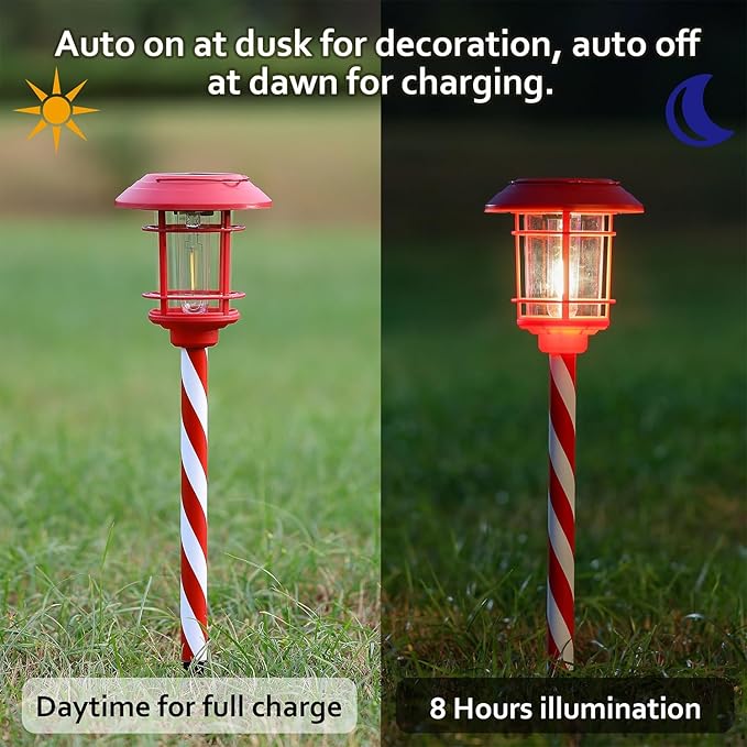 6-Pack Solar Landscape Lights for Garden
