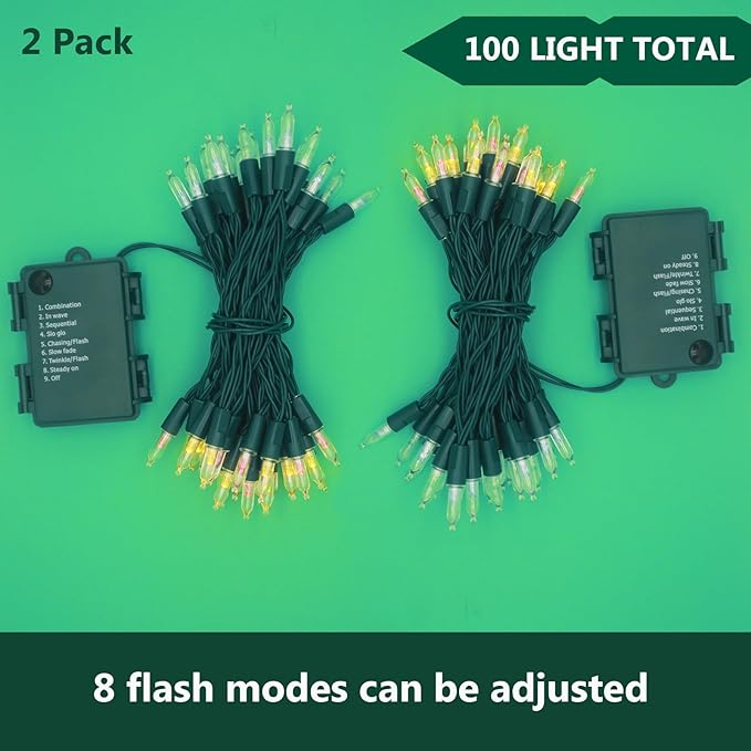 Christmas Fairy Lights, 16ft Battery Twinkle Lights