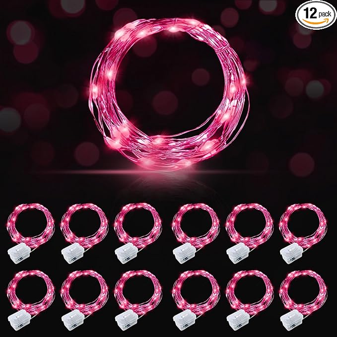 Christmas Patio String Lights 12-Pack, 20 LED Waterproof