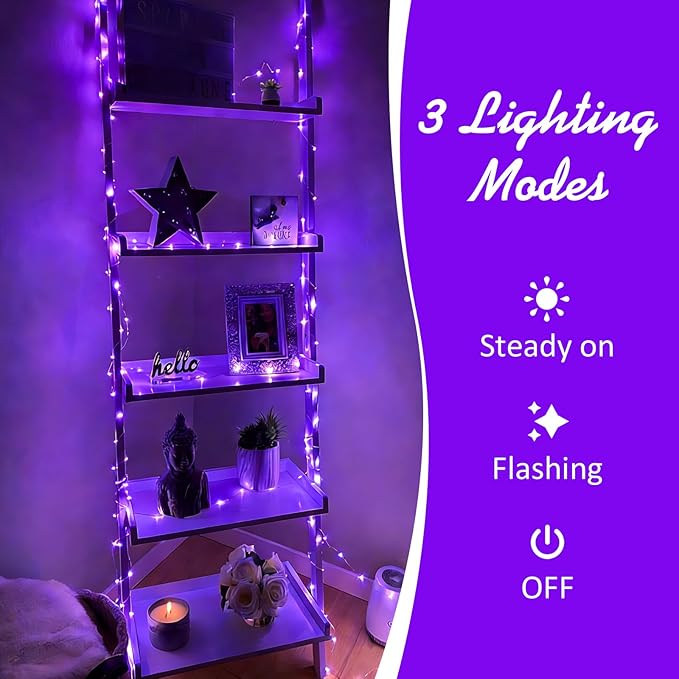 16ft Silver String Lights for Backyard, Waterproof LED