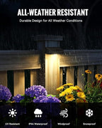 12-Pack Wall Solar Lights, Motion Sensor Waterproof LED