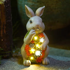 Solar Bunny Statue Light, Yard Decor