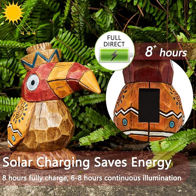 Bird Solar Lawn Figurine Light, Waterproof