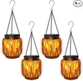Solar Hanging Lanterns 4-Pack, Garden Hanging LED Decor