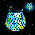 Mosaic Solar Lanterns, Waterproof LED Porch Lights