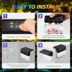 Solar Dock Lights 6-Pack, Waterproof LED