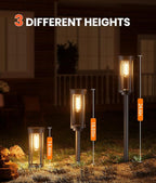 Solar Driveway Path Lights 4-Pack, IP65 Waterproof