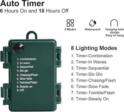 Christmas Yard String Lights, Waterproof