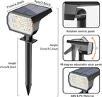 4-Pack Solar Spotlights, 56 LED Wall Lights