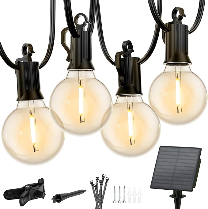 Outdoor String Lights, 158ft Waterproof