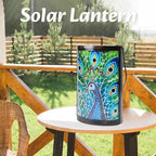 Solar Peacock Lanterns, Patio Hanging LED Decor