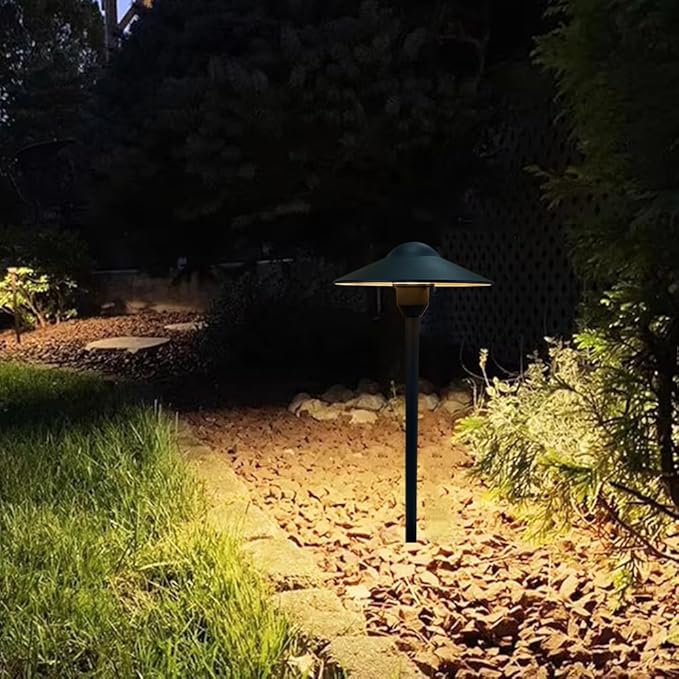 Black Solar Path Lights, Outdoor Garden LED