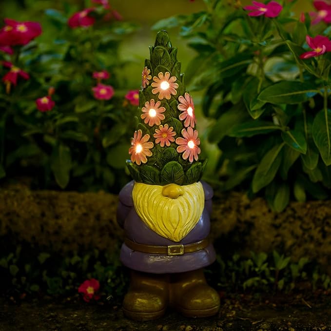 Solar Gnome Statue Light, Yard Decor