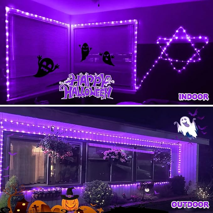 33ft LED Rope Lights, Remote Control Color-Changing