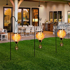 Solar Courtyard Lanterns, Porch Hanging LED Decor